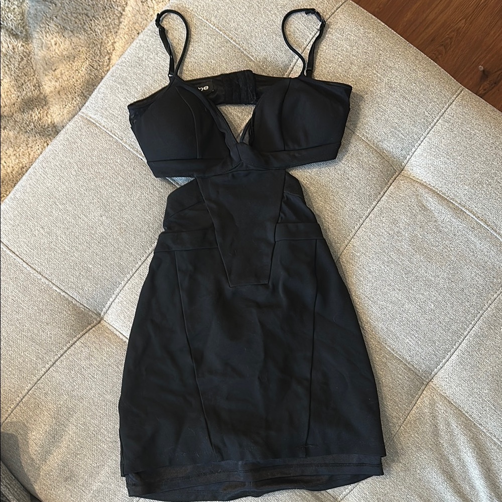 Bebe Black Cut-Out Bodycon Dress